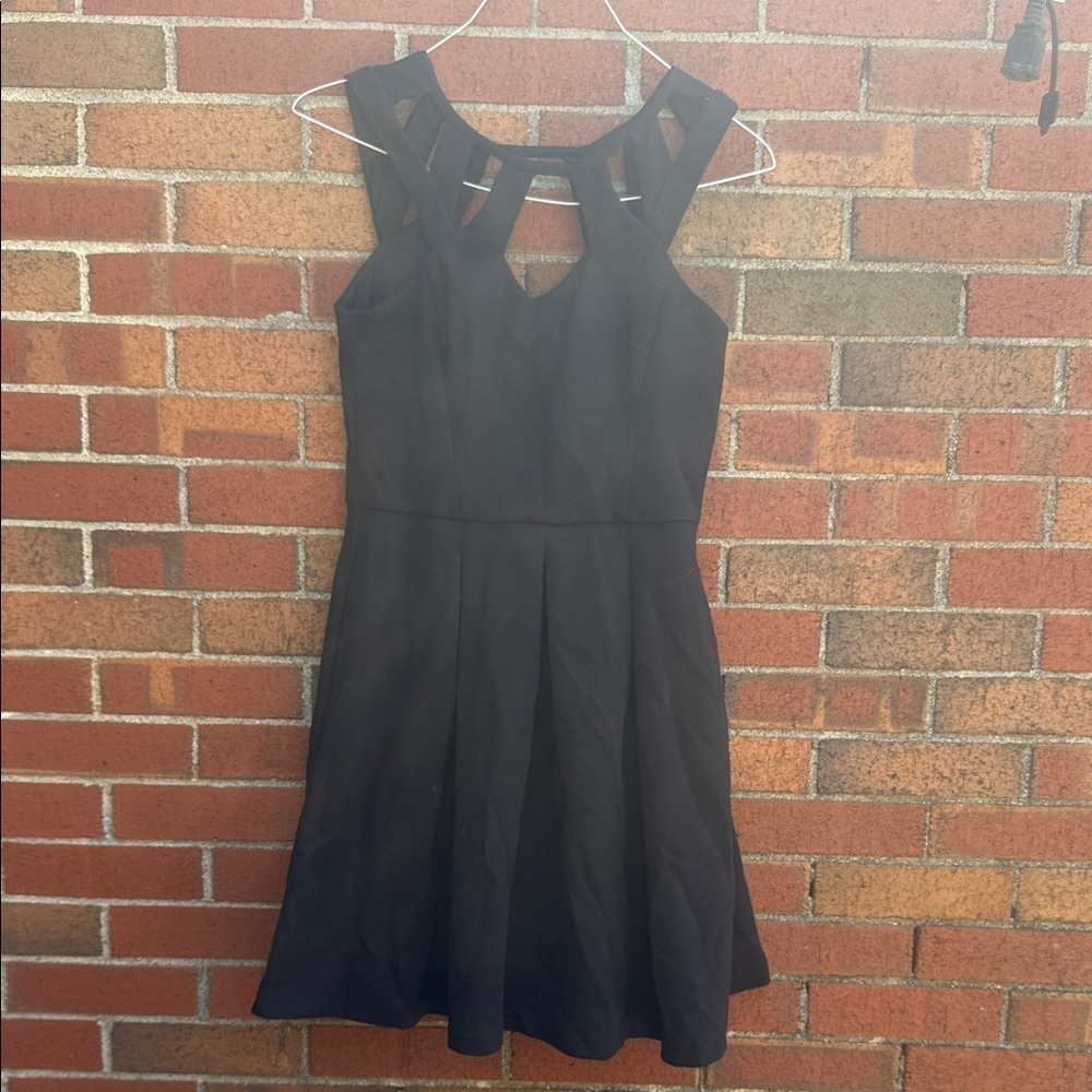 Betsey Johnson Black Cutout Mini Dress